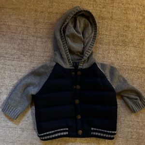 Janie and Jack blue hooded jacket